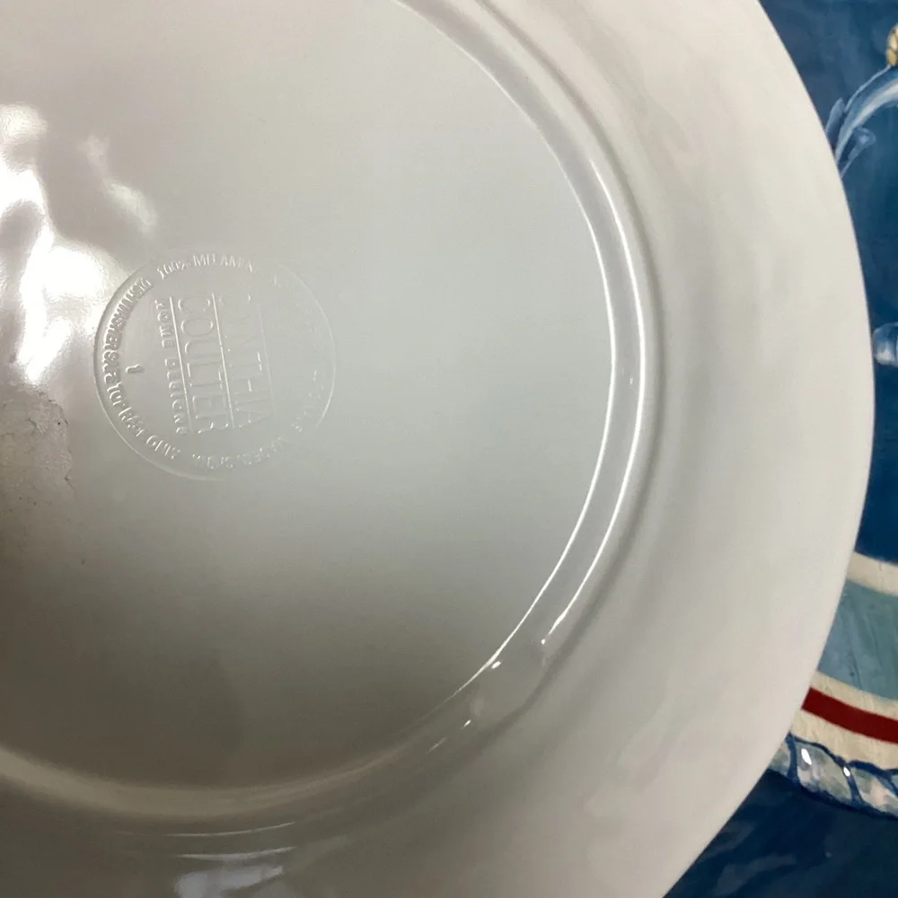 Vintage Cynthia Coulter Melamine Sail Away Nautical Anchor (6) 9" Salad Plates - Picture 5 of 13